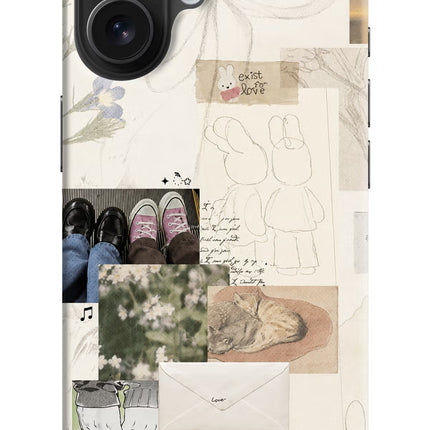 Soft Aesthetic iPhone 16 Hard Case Back Cover by Casekaro