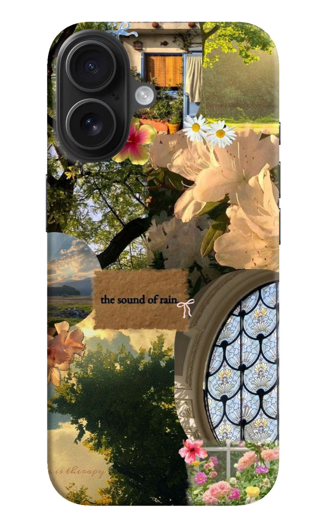 Rain iPhone 16 Hard Case Back Cover by Casekaro