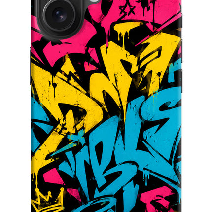 Graffiti Vibe iPhone 16 Hard Case Back Cover by Casekaro