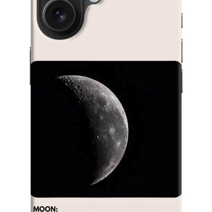 Moon Phase iPhone 16 Hard Case Back Cover by Casekaro