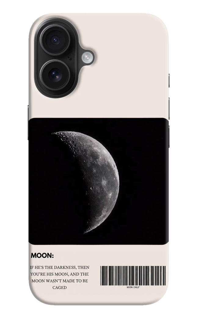 Moon Phase iPhone 16 Hard Case Back Cover by Casekaro