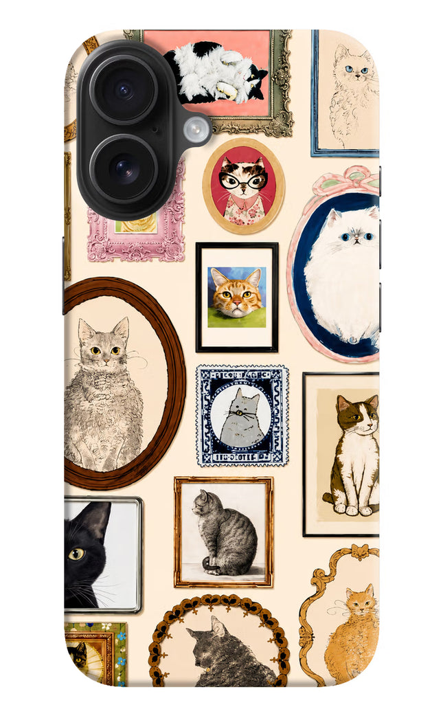 Mirror Cats iPhone 16 Hard Case Back Cover by Casekaro