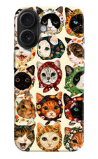 Cool Cat iPhone 16 Hard Case Back Cover by Casekaro