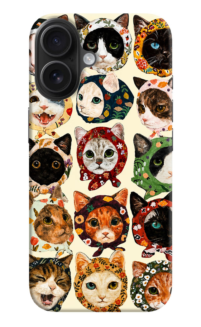 Cool Cat iPhone 16 Hard Case Back Cover by Casekaro