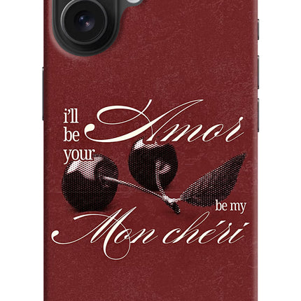 Velvet Cherry iPhone 16 Hard Case Back Cover by Casekaro