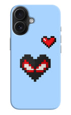 Peter Heart iPhone 16 Hard Case Back Cover by Casekaro