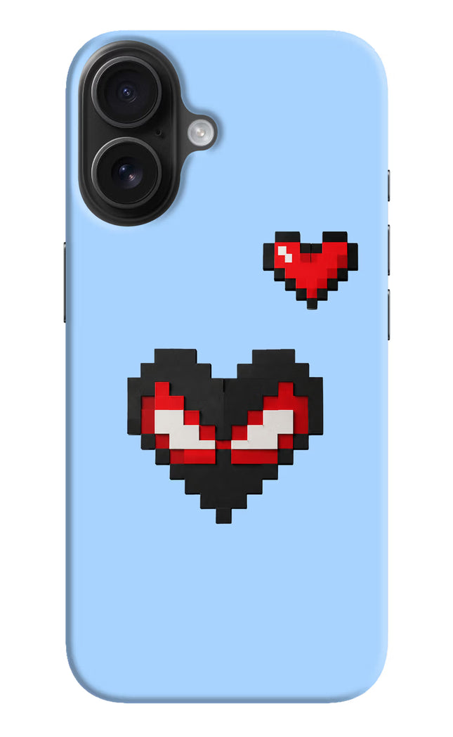 Peter Heart iPhone 16 Hard Case Back Cover by Casekaro