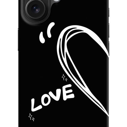 Love Line iPhone 16 Hard Case Back Cover by Casekaro