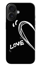 Love Line iPhone 16 Hard Case Back Cover by Casekaro