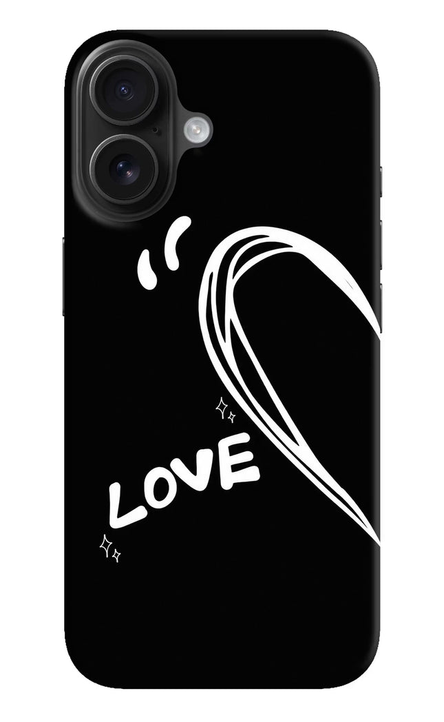 Love Line iPhone 16 Hard Case Back Cover by Casekaro