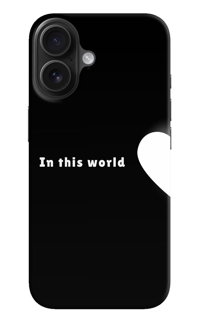 This World iPhone 16 Hard Case Back Cover by Casekaro