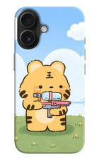 Tiger Treat iPhone 16 Hard Case Back Cover by Casekaro