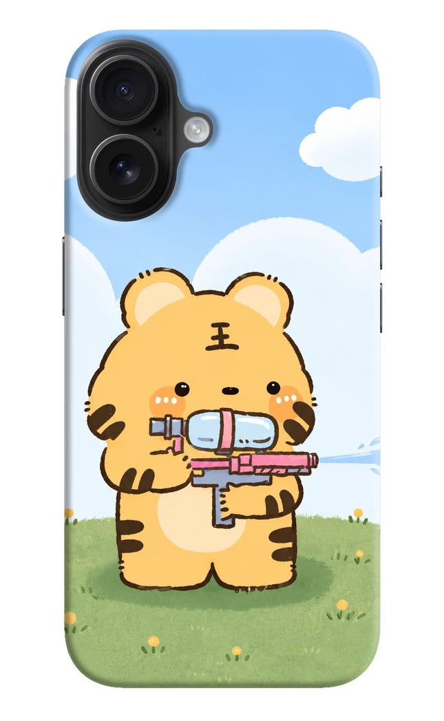 Tiger Treat iPhone 16 Hard Case Back Cover by Casekaro