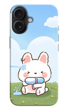 Bunny Treat iPhone 16 Hard Case Back Cover by Casekaro