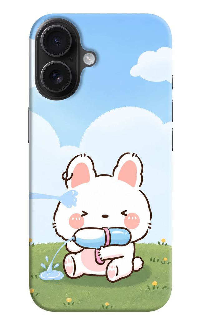 Bunny Treat iPhone 16 Hard Case Back Cover by Casekaro