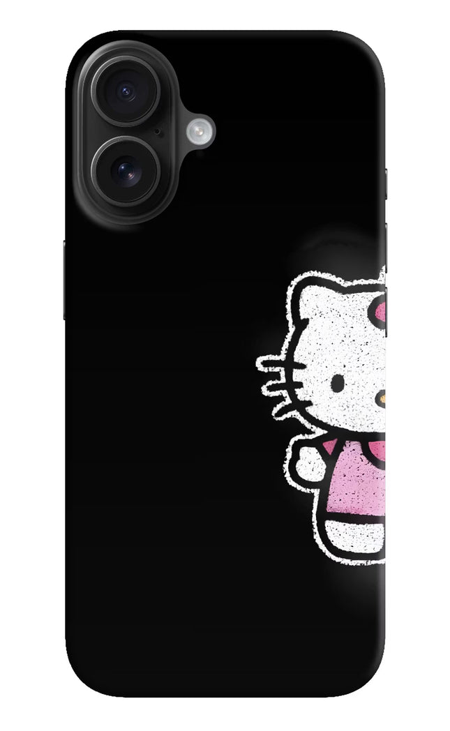 Kitty Charm iPhone 16 Hard Case Back Cover by Casekaro