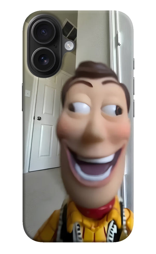 Side Eye Woody iPhone 16 Hard Case Back Cover by Casekaro