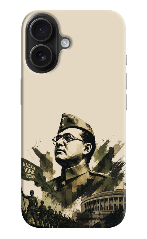 Netaji Rising iPhone 16 Back Cover