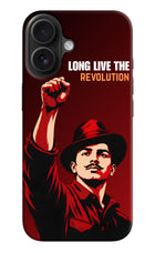 Bhagat Singh Revolution iPhone 16 Hard Case Back Cover by Casekaro