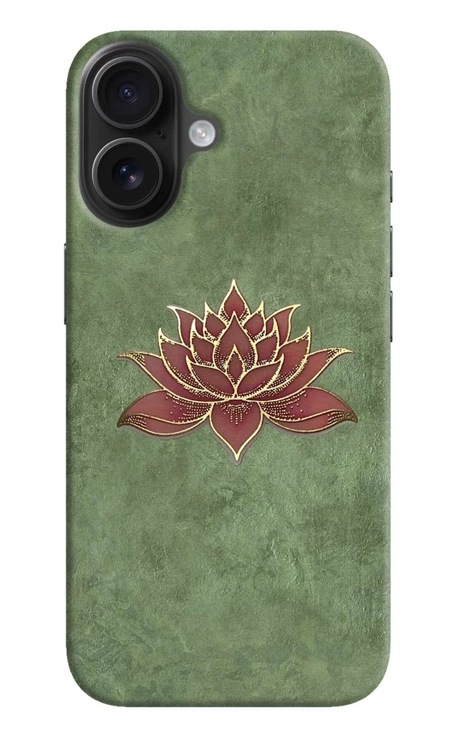 Lotus Grace iPhone 16 Hard Case Back Cover by Casekaro