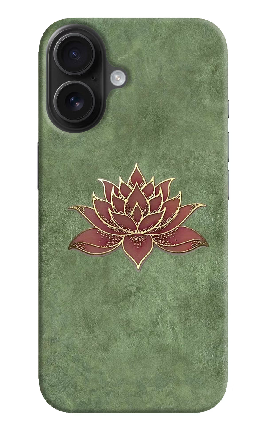 Lotus Grace iPhone 16 Back Cover, Hard case
