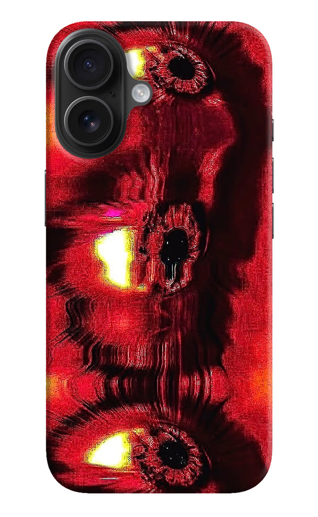 Fire Eye iPhone 16 Hard Case Back Cover by Casekaro