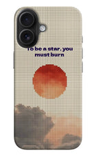 Pixel Sun iPhone 16 Hard Case Back Cover by Casekaro