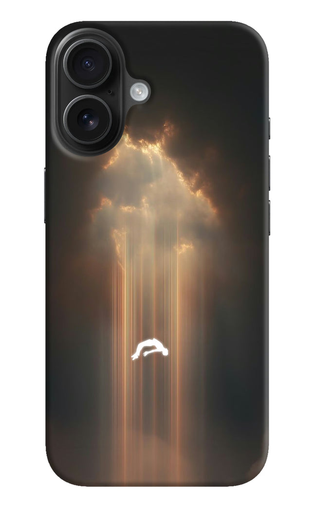 Heavenly Beam iPhone 16 Hard Case Back Cover by Casekaro