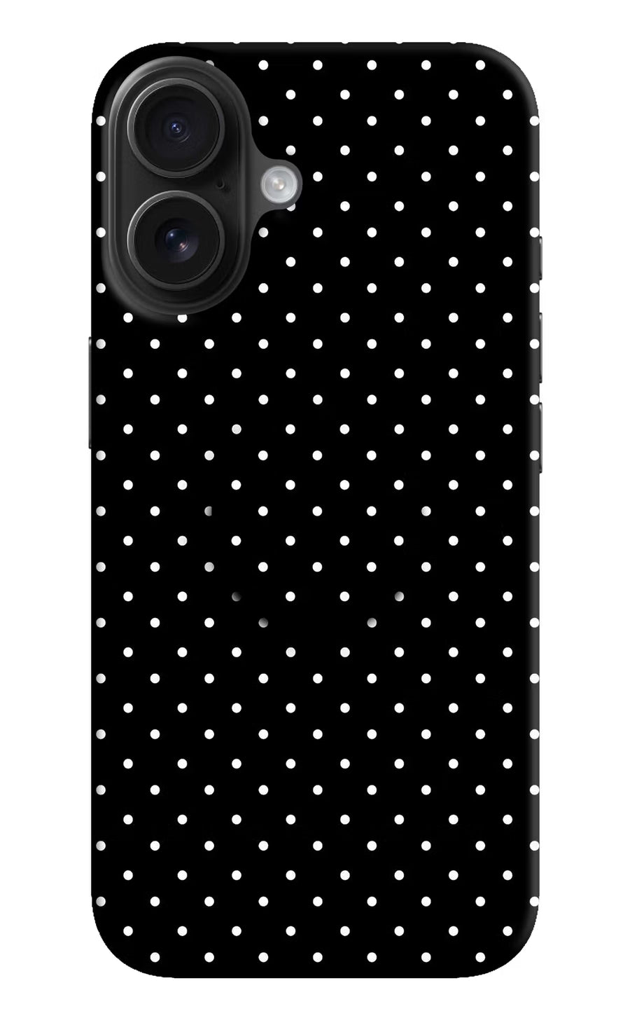 White Dots iPhone 16 Pop Case, Hard case