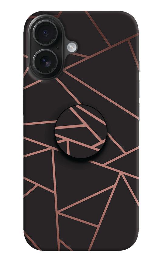 Geometric Pattern iPhone 16 Pop Case