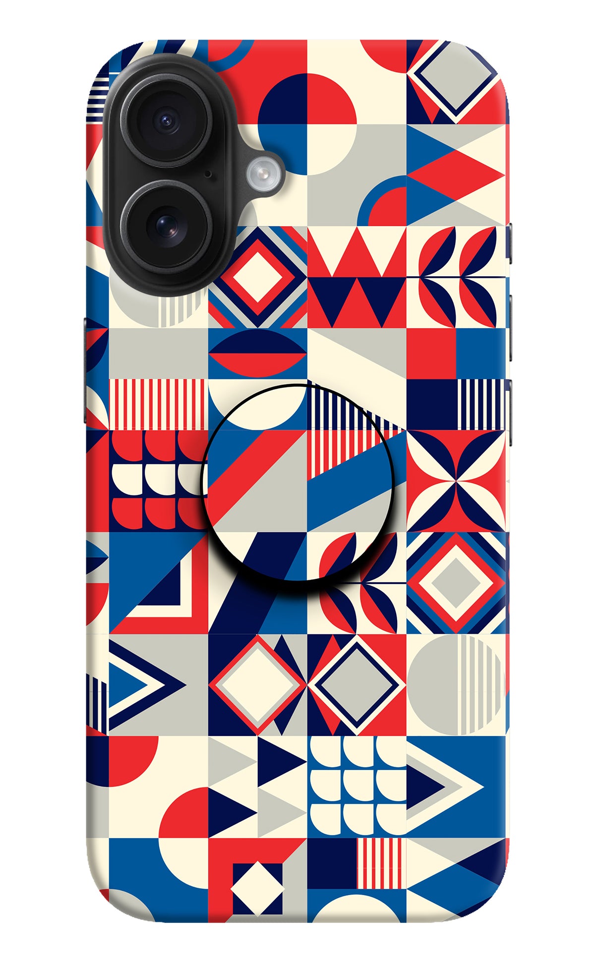 Colorful Pattern iPhone 16 Pop Case