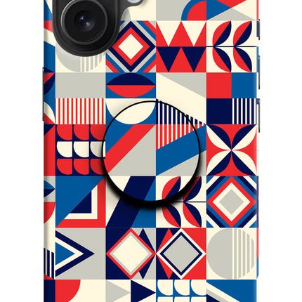 Colorful Pattern iPhone 16 Pop Case by Casekaro