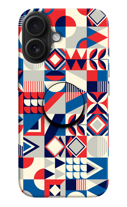 Colorful Pattern iPhone 16 Pop Case by Casekaro