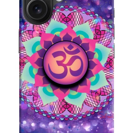 Om Purple iPhone 16 Pop Case by Casekaro