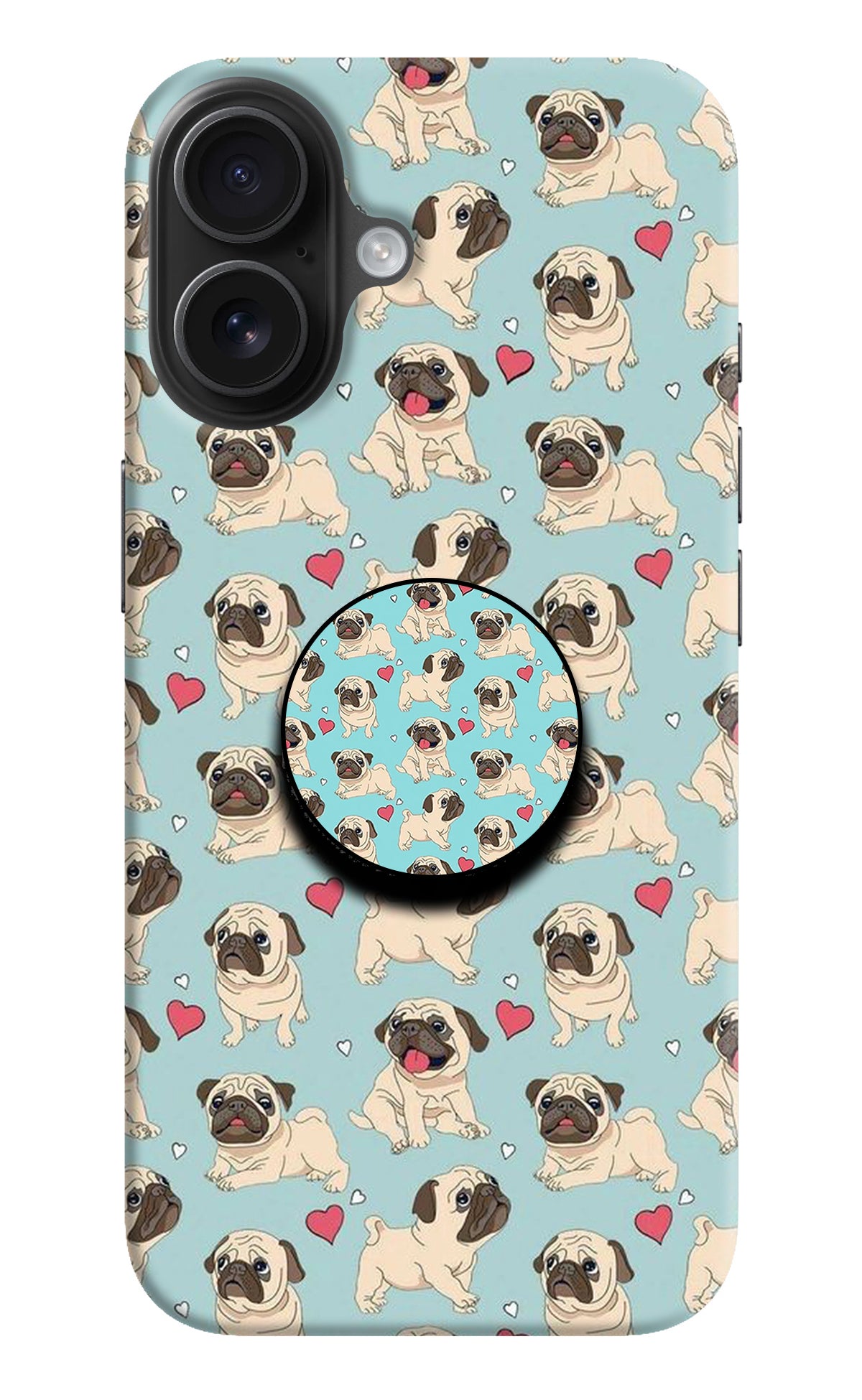 Pug Dog iPhone 16 Pop Case