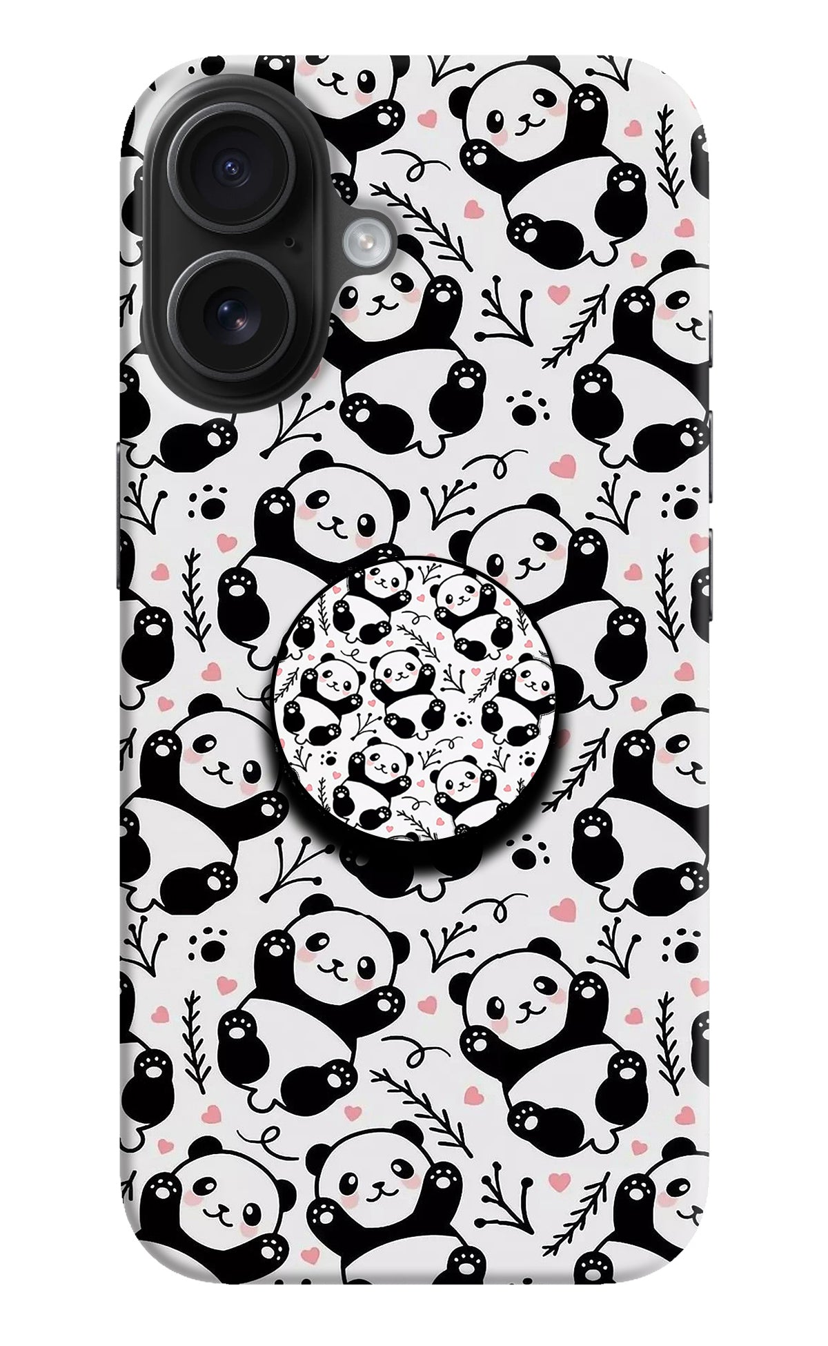 Cute Panda iPhone 16 Pop Case