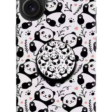 Cute Panda iPhone 16 Pop Case by Casekaro