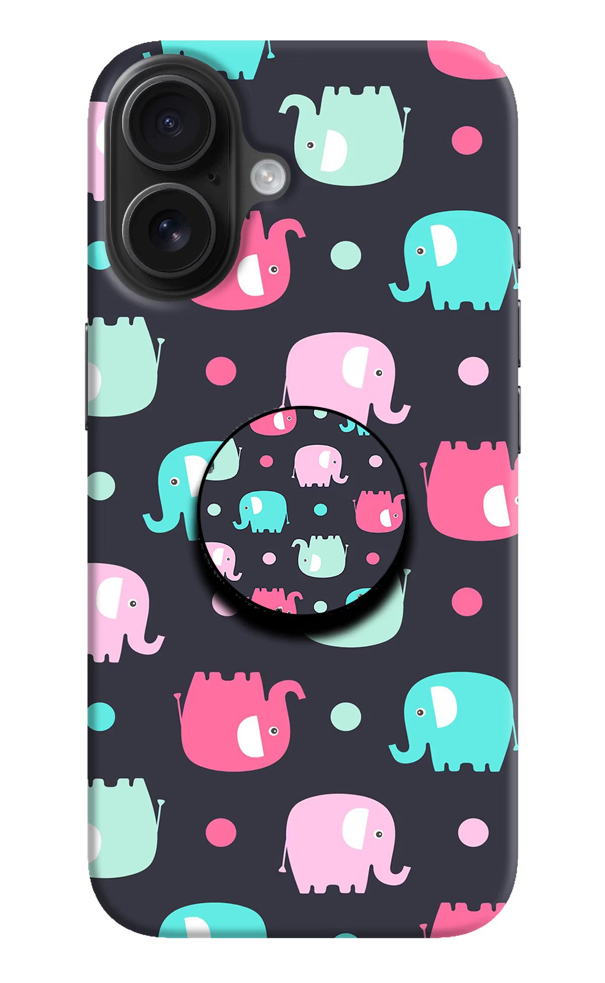 Baby Elephants iPhone 16 Pop Case by Casekaro