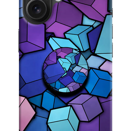 Cubic Abstract iPhone 16 Pop Case by Casekaro