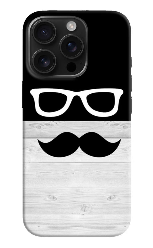 Mustache iPhone 16 Pro Hard Case Back Cover by Casekaro