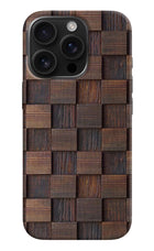 Wooden Cube Design iPhone 16 Pro Hard Case Back Cover by Casekaro
