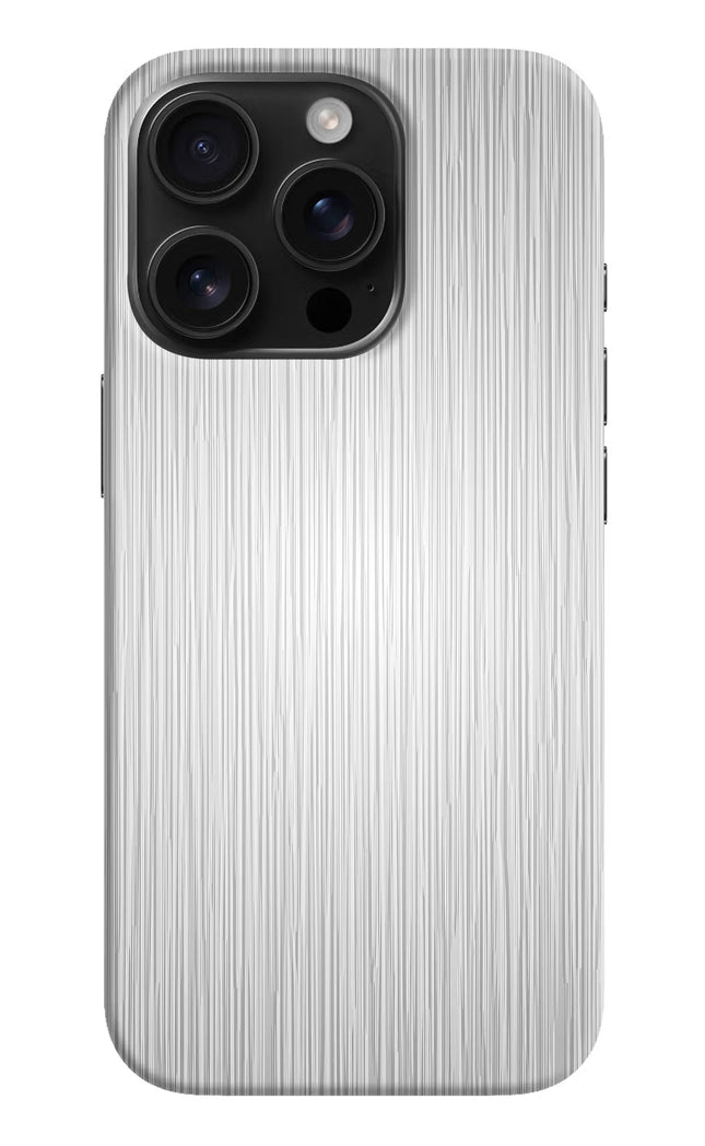 Wooden Grey Texture iPhone 16 Pro Hard Case Back Cover by Casekaro