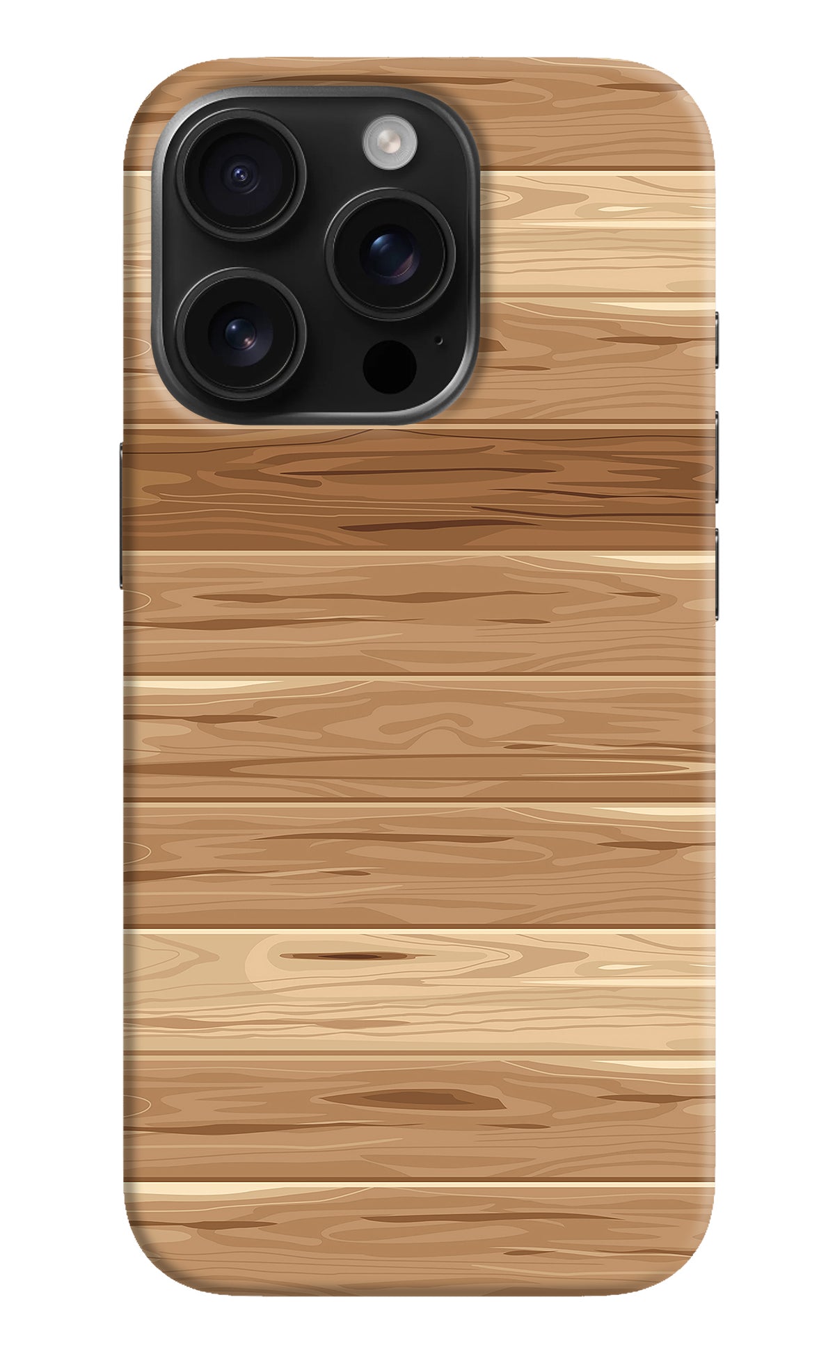 Wooden Vector iPhone 16 Pro Back Cover