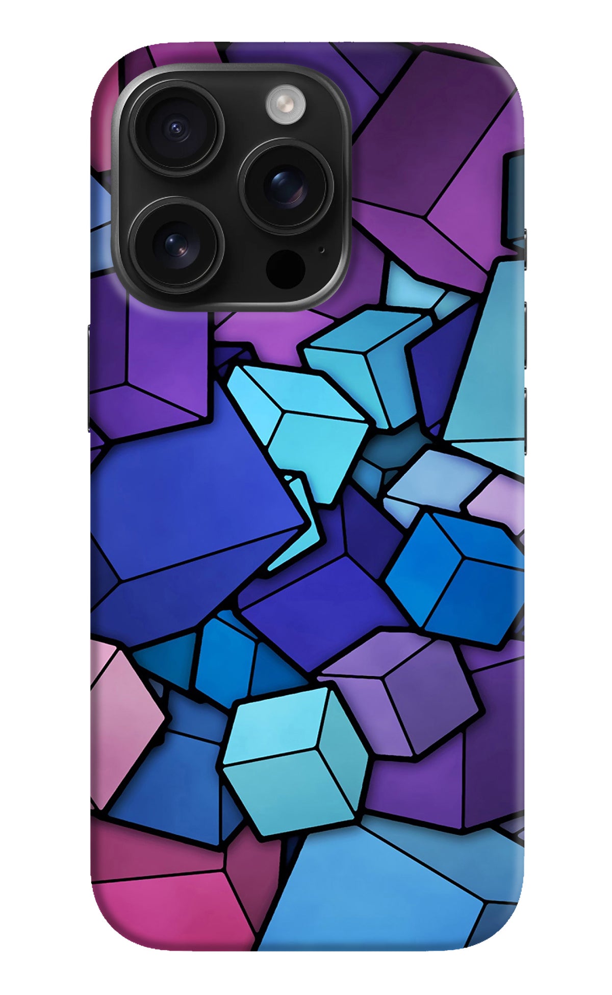 Cubic Abstract iPhone 16 Pro Back Cover