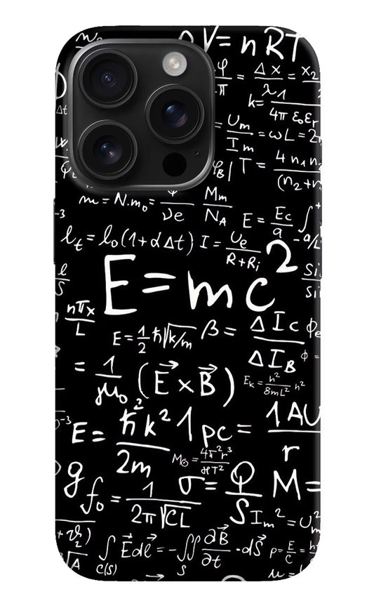 Physics Formula iPhone 16 Pro Hard Case Back Cover by Casekaro
