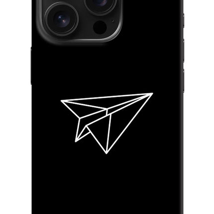Paper Plane White iPhone 16 Pro Hard Case Back Cover by Casekaro