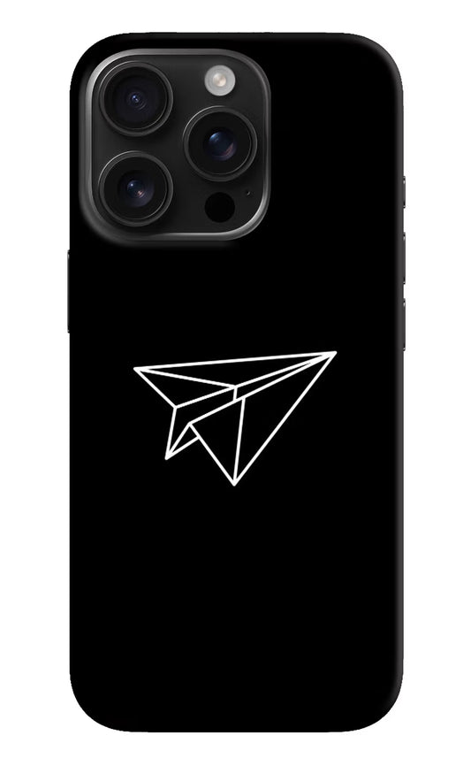 Paper Plane White iPhone 16 Pro Hard Case Back Cover by Casekaro