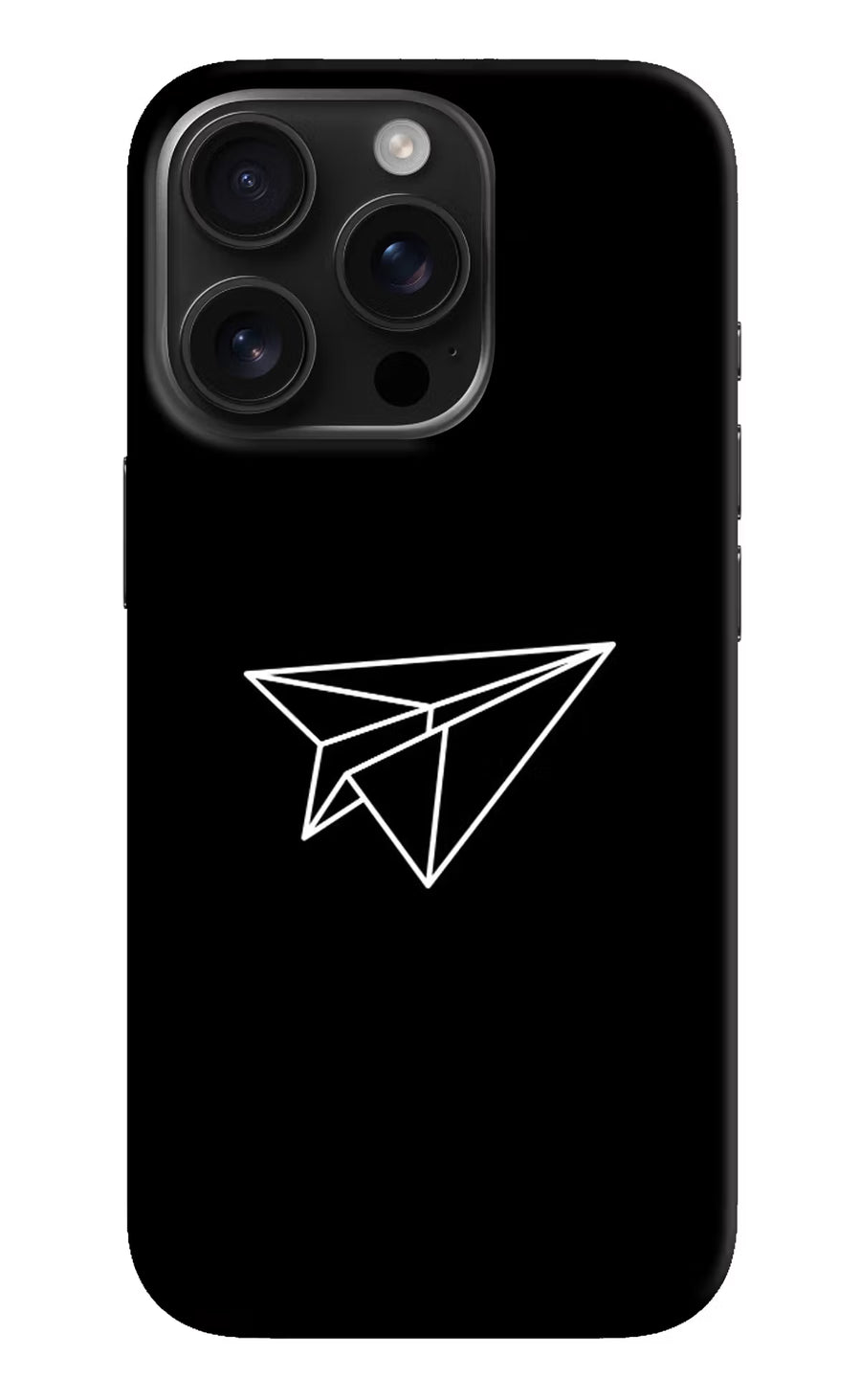 Paper Plane White iPhone 16 Pro Back Cover, Hard case