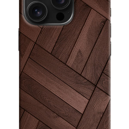 Wooden Texture Design iPhone 16 Pro Hard Case Back Cover by Casekaro