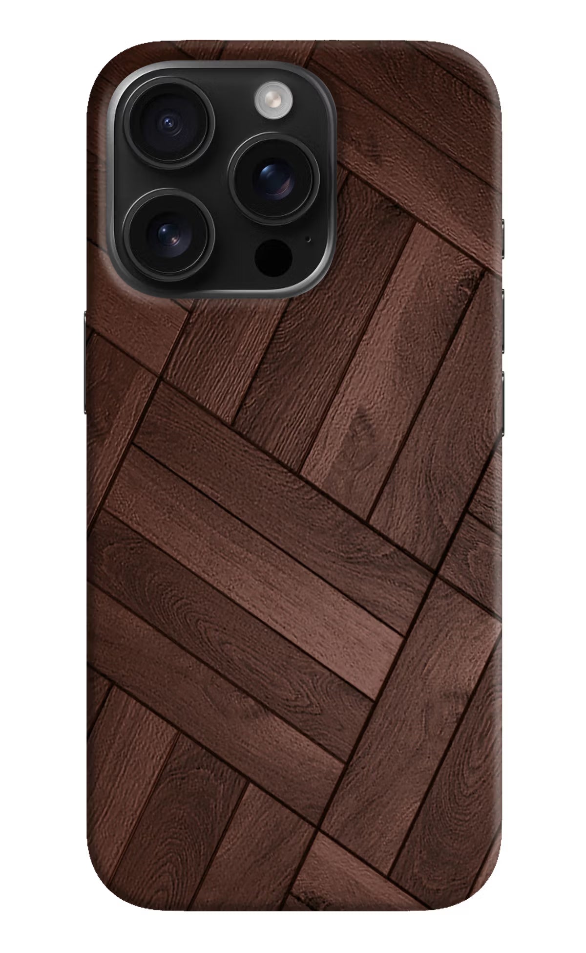 Wooden Texture Design iPhone 16 Pro Hard Case Back Cover by Casekaro